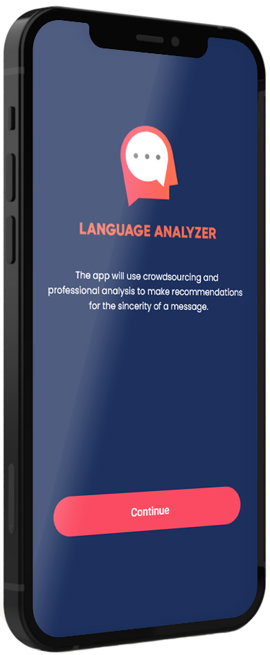 Language Analyzer screen